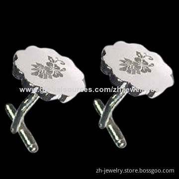 Stainless Steel Cufflinks Time Watch, OEM and ODM Orders are Welcome